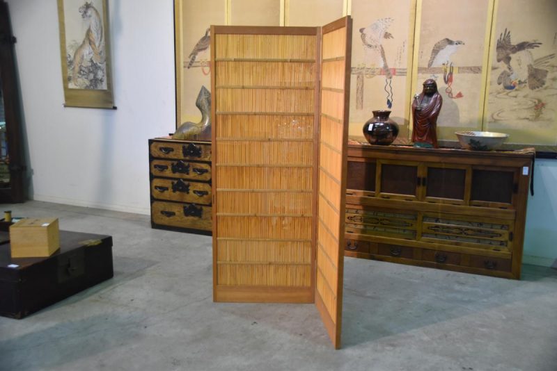 Japanese 2 Panel Free Standing Screen - Image 10
