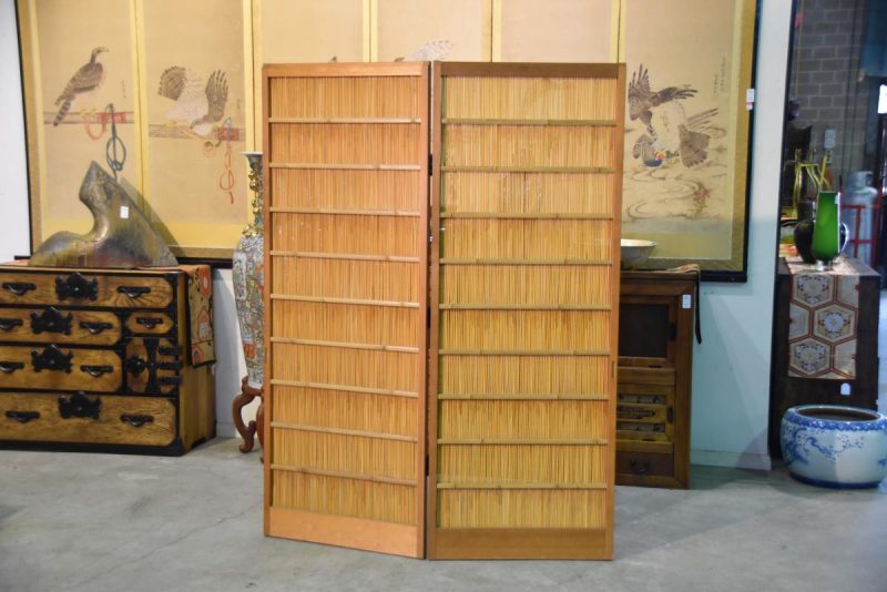 Japanese 2 Panel Free Standing Screen - Image 14