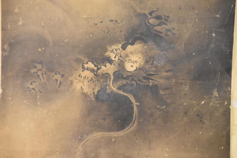 Japanese Edo Period Kano School Dragon Painting - Image 9