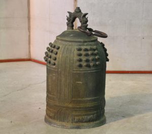 Japanese Cast Bronze Temple Bell