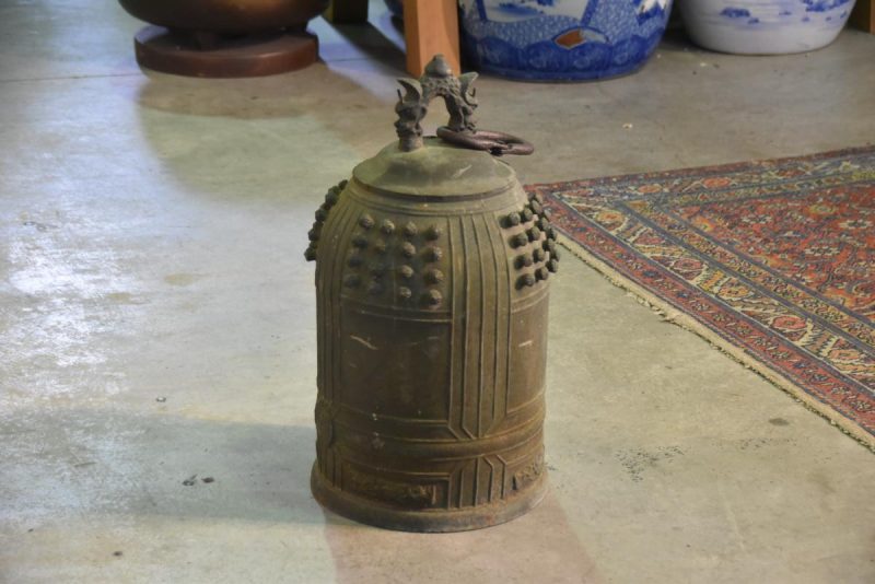 Japanese Cast Bronze Temple Bell - Image 11