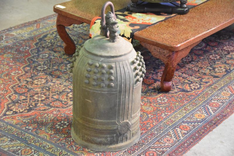 Japanese Cast Bronze Temple Bell - Image 4