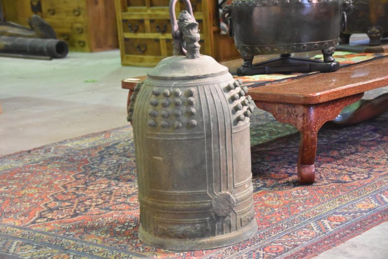 Japanese Cast Bronze Temple Bell - Image 3