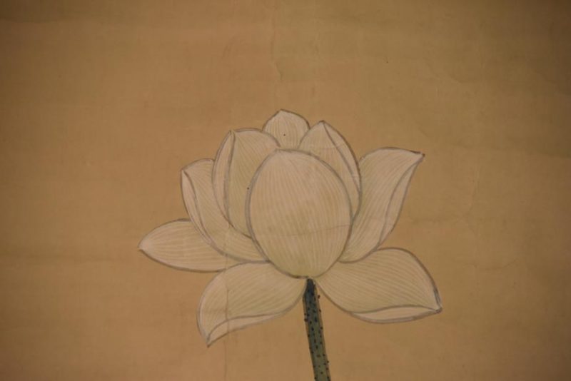 Japanese Lotus Scroll - Image 6