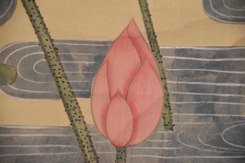 Japanese Lotus Scroll - Image 2