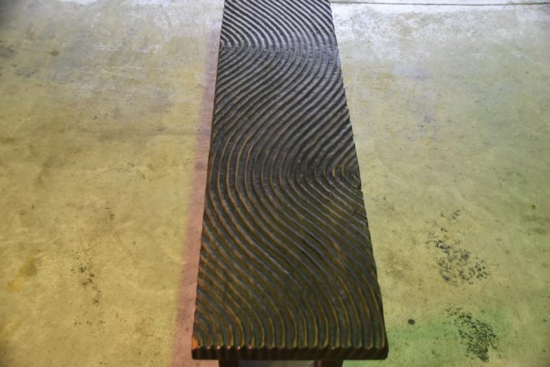 Wooden Wave Bench - Image 5