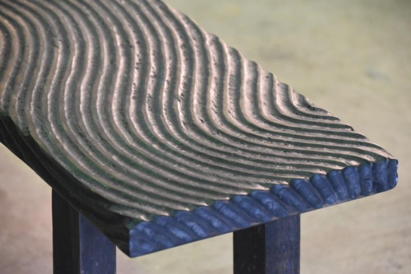 Wooden Wave Bench - Image 3
