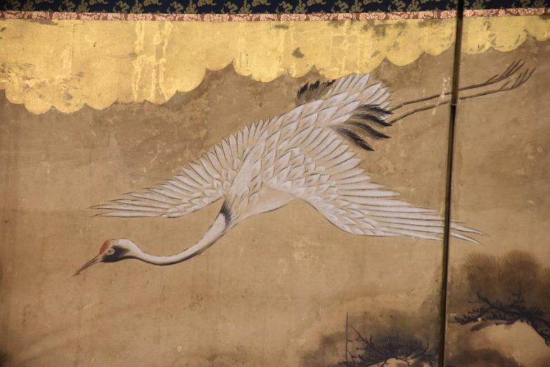 Japanese Edo Period Kano School 6 Panel Screen - Image 10