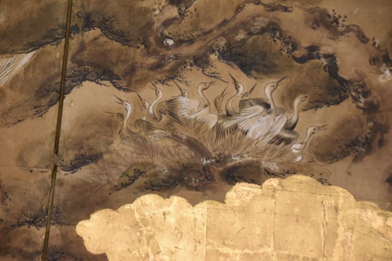 Japanese Edo Period Kano School 6 Panel Screen - Image 9
