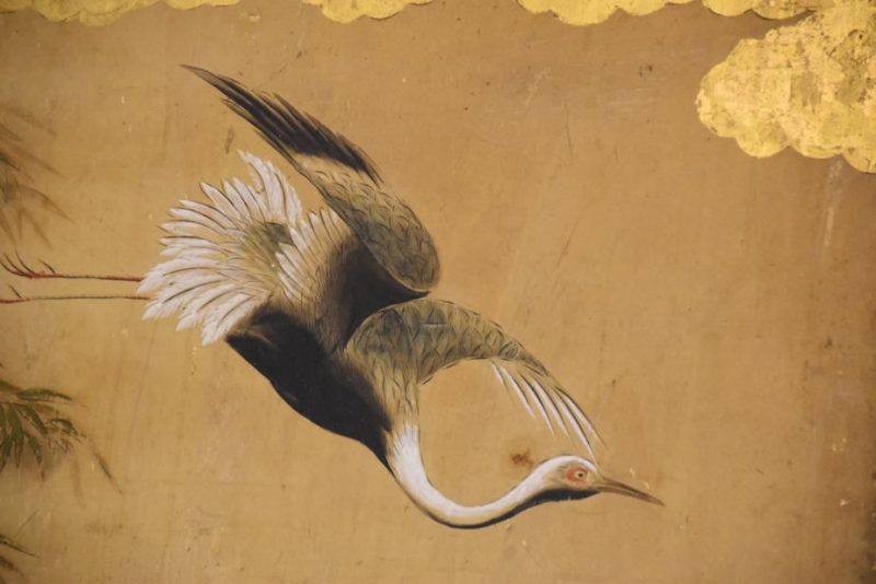 Japanese Edo Period Kano School 6 Panel Screen - Image 8