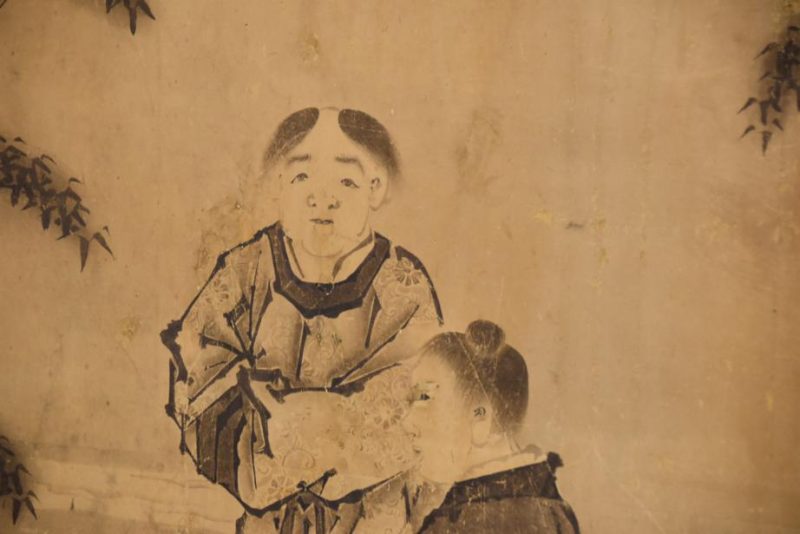 Chinese Sages 6 Panel Japanese Antique 6 Panel Screen - Image 6
