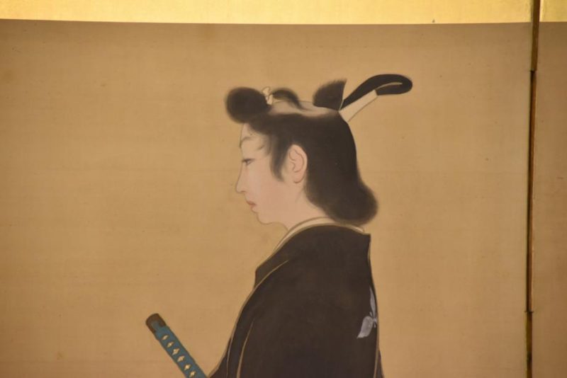 Japanese Taisho Period Samurai Screen - Image 2