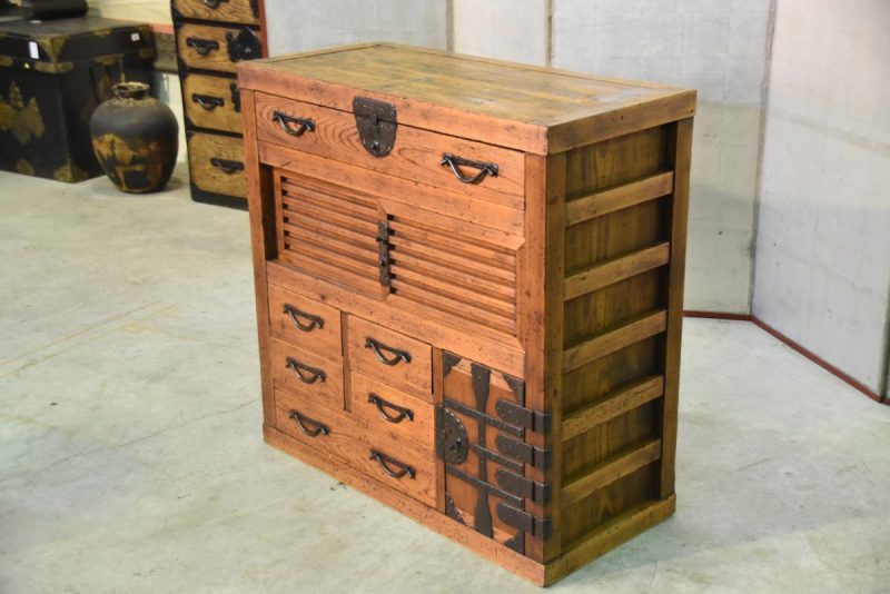Japanese Antique Gifu Region Merchants Chest (Choba Dansu) - Image 12