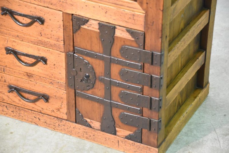 Japanese Antique Gifu Region Merchants Chest (Choba Dansu) - Image 7