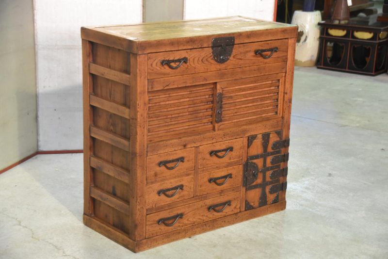 Japanese Antique Gifu Region Merchants Chest (Choba Dansu) - Image 4
