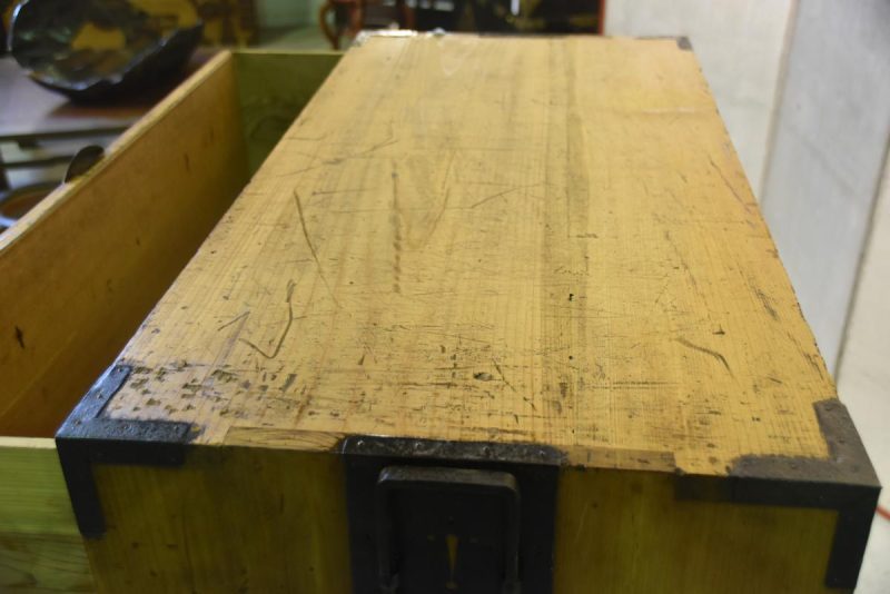 Antique Japanese 4 drawer clothing chest (2 sections) - Image 7