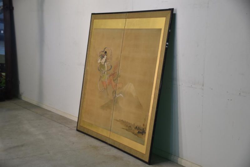 Buddhist 2 Panel Screen - Image 6