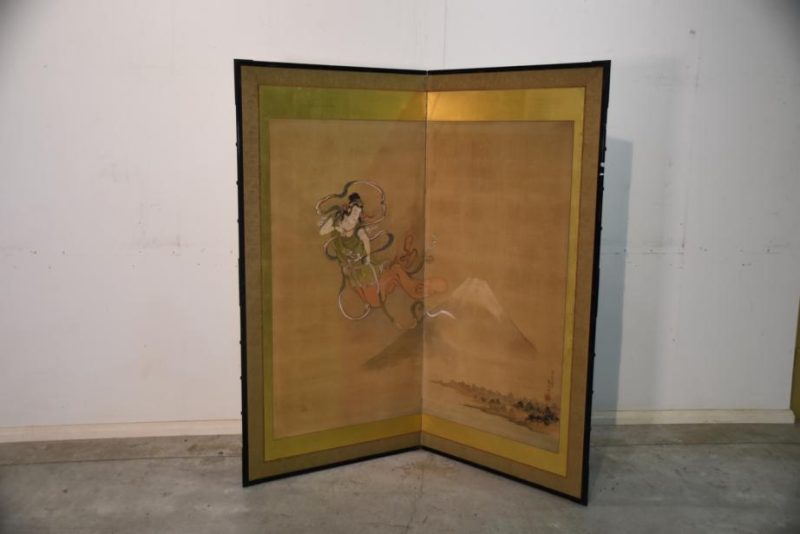 Buddhist 2 Panel Screen - Image 5