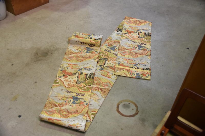 Maru Obi Japanese Silk Vintage Kimono Sash - Image 4