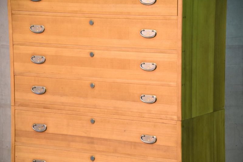 Japanese Vintage 2 Section Kimono Chest made of all  thick Kiri (Paulownia) - Image 18
