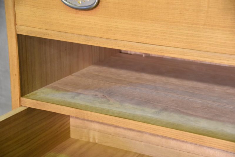 Japanese Vintage 2 Section Kimono Chest made of all  thick Kiri (Paulownia) - Image 11