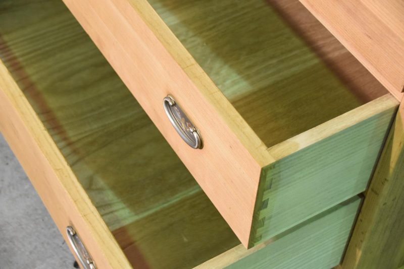 Japanese Vintage 2 Section Kimono Chest made of all  thick Kiri (Paulownia) - Image 9