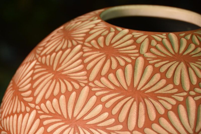 Japanese Pottery Ikebana Flower Vase - Image 8