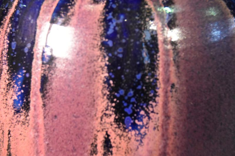 A Flambe Glaze Japanese Modern Ceramic Vase - Image 6