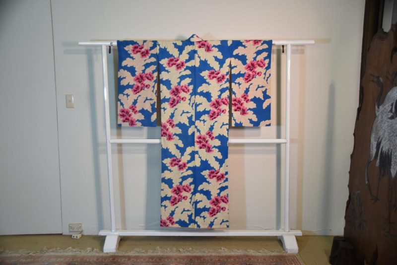 Pink and Blue Floral Kimono - Image 7