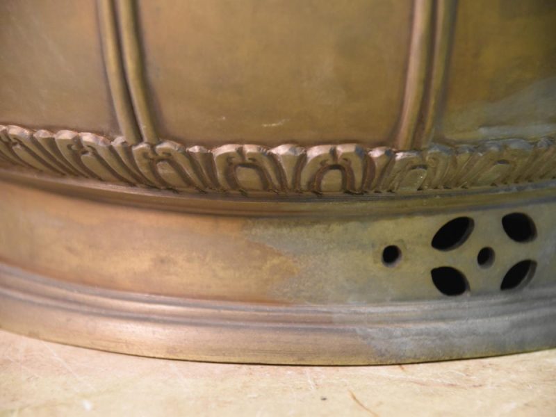 Japanese Antique Bronze Jardiniere (Hibachi) - Image 9