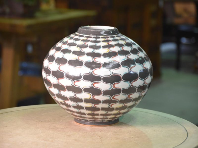 Japanese 20th Century Pottery Vase
