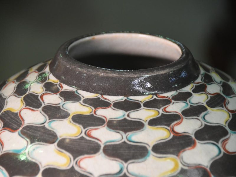 Japanese 20th Century Pottery Vase - Image 6