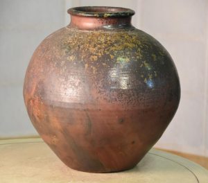 Japanese Bizen Pottery Wood Fired Vase