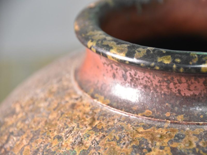 Japanese Bizen Pottery Wood Fired Vase - Image 13