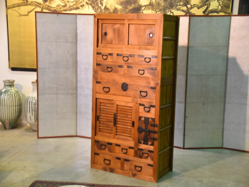 Kyoto Antique Choba Dansu (Tansu) Merchant Chest