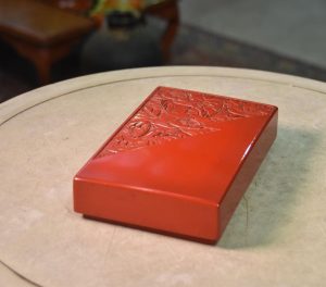 Kamakura Bori Lacquer Suzuri Bako (Ink Brush Writing Box)
