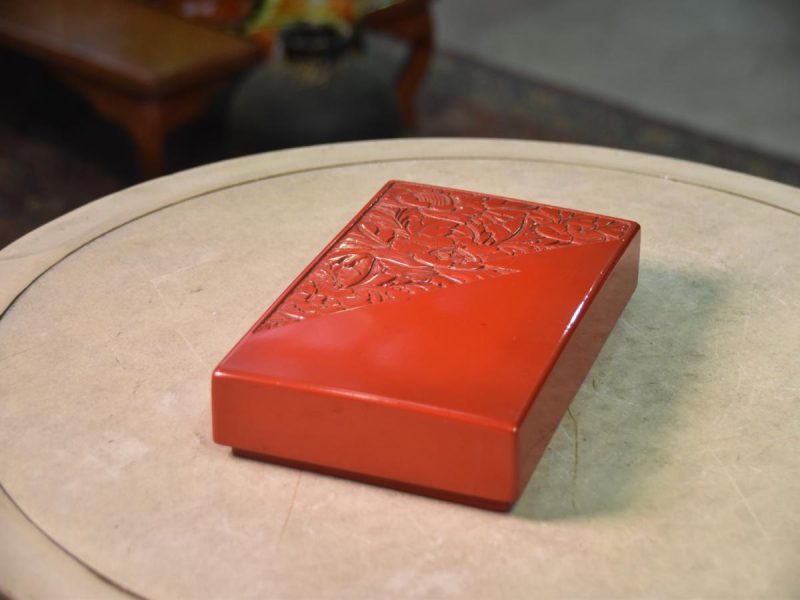 Kamakura Bori Lacquer Suzuri Bako (Ink Brush Writing Box)