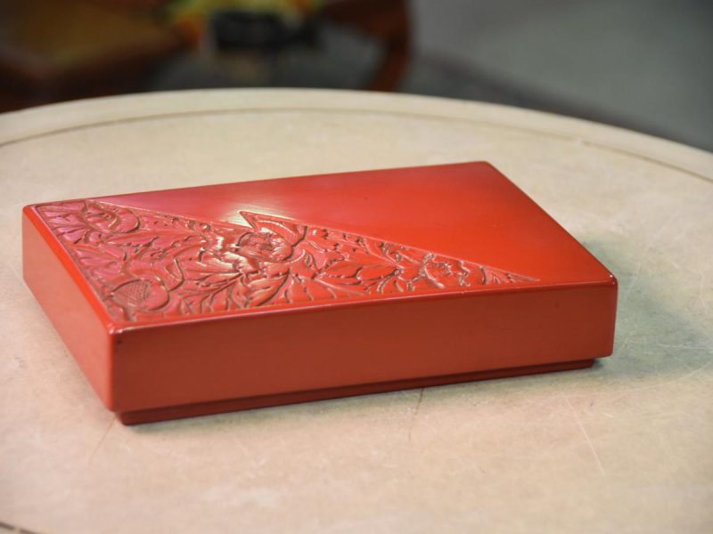 Kamakura Bori Lacquer Suzuri Bako (Ink Brush Writing Box) - Image 5