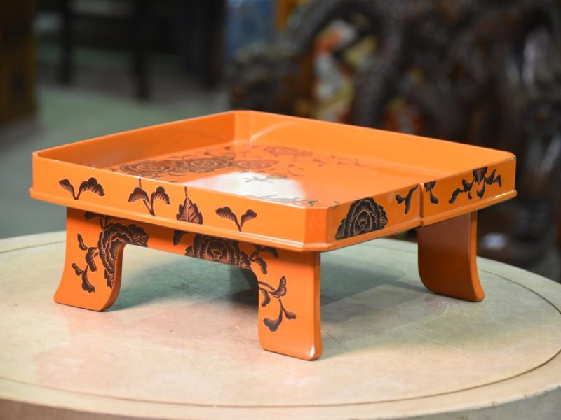 Japanese Lacquered Serving Tray - Image 13