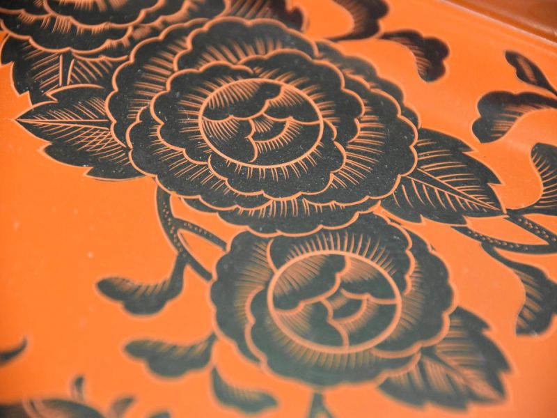 Japanese Lacquered Serving Tray - Image 11