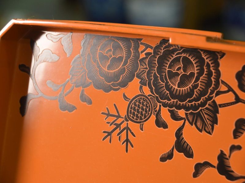 Japanese Lacquered Serving Tray - Image 6