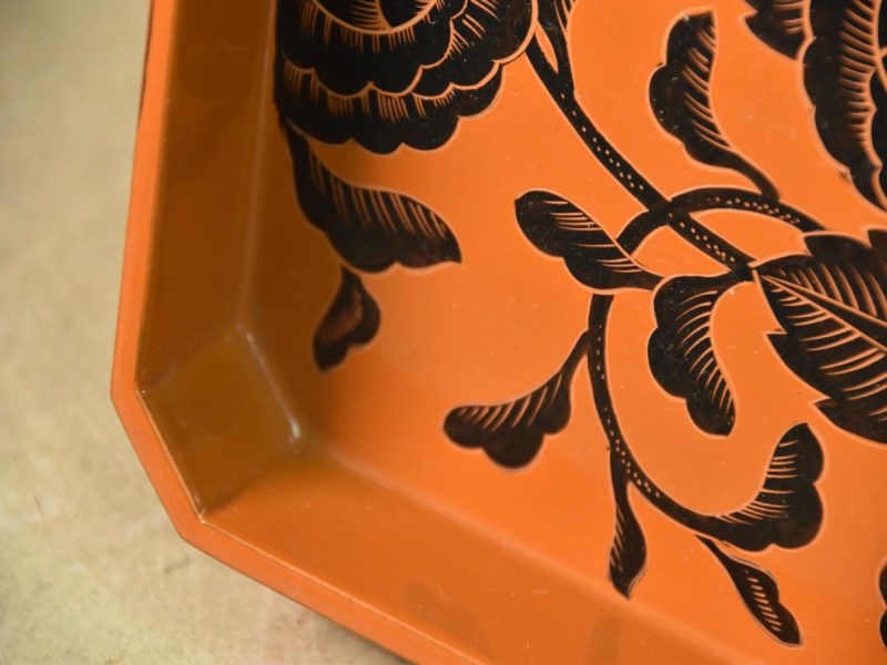 Japanese Lacquered Serving Tray - Image 4