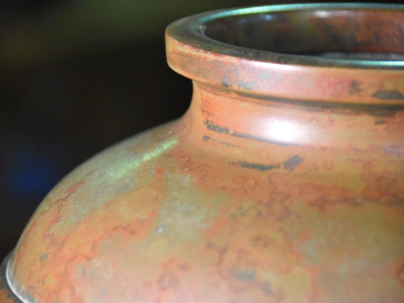 Japanese Seido  (Celadon) Bronze Vase by Hannaya Kankei - Image 7