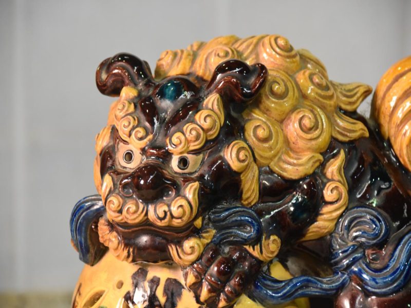 Japanese Buddhist Lion Dog Shi Shi from Kutani Yakimono - Image 2