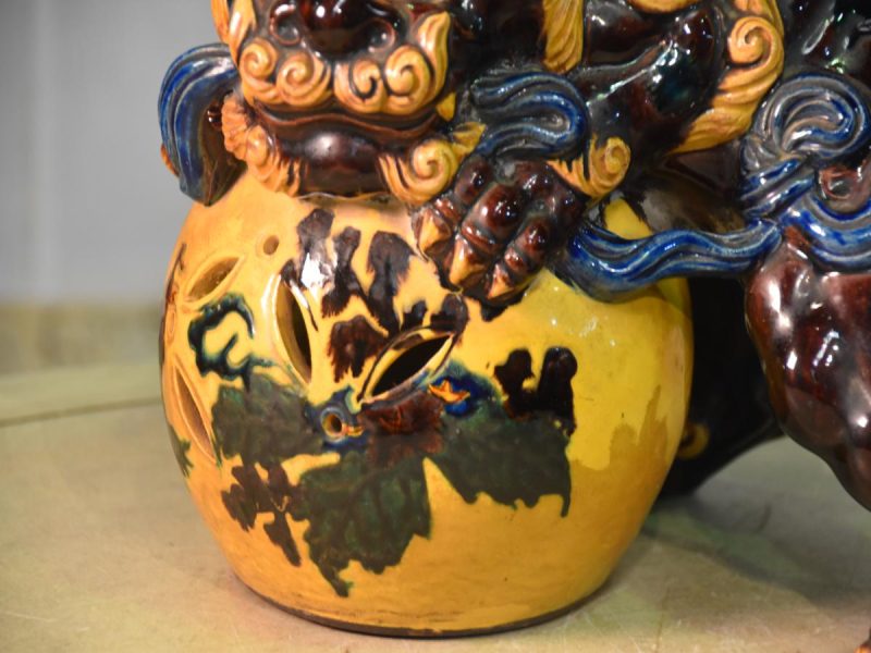Japanese Buddhist Lion Dog Shi Shi from Kutani Yakimono - Image 7