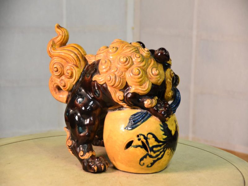 Japanese Buddhist Lion Dog Shi Shi from Kutani Yakimono - Image 5