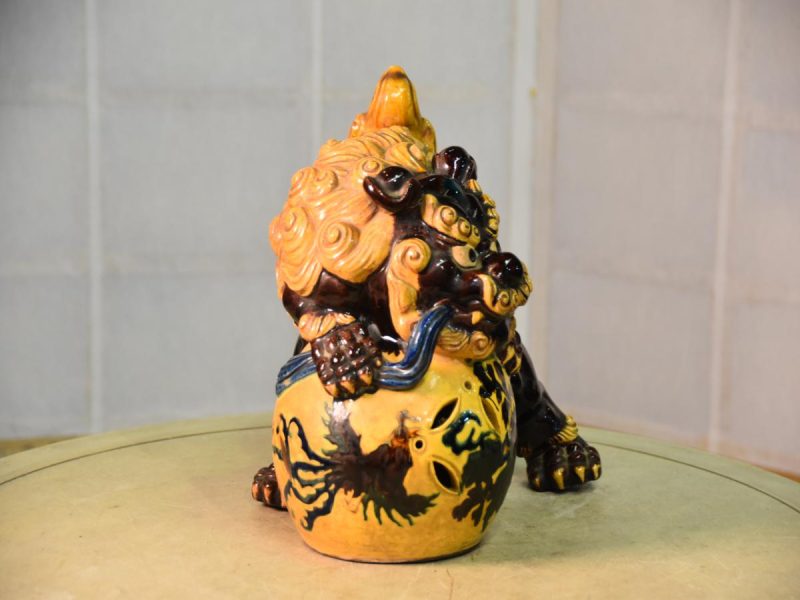 Japanese Buddhist Lion Dog Shi Shi from Kutani Yakimono - Image 4