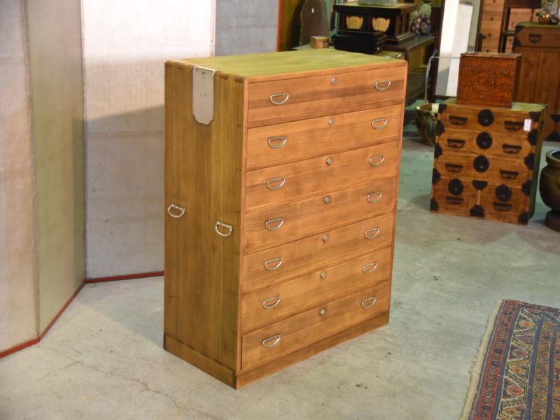 Super Quality Thick  All Paulownia (Kiri) Japanese Vintage Clothing Chest - Image 3