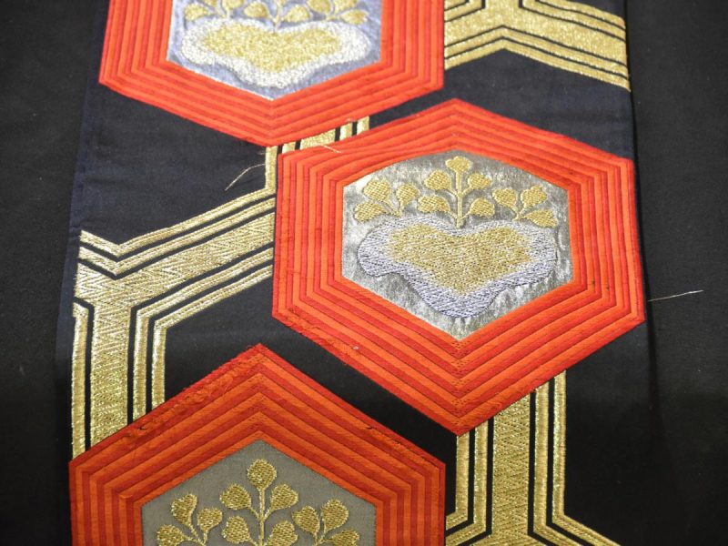 Japanese Table Runner AKA Vintage Obi Sash - Image 2