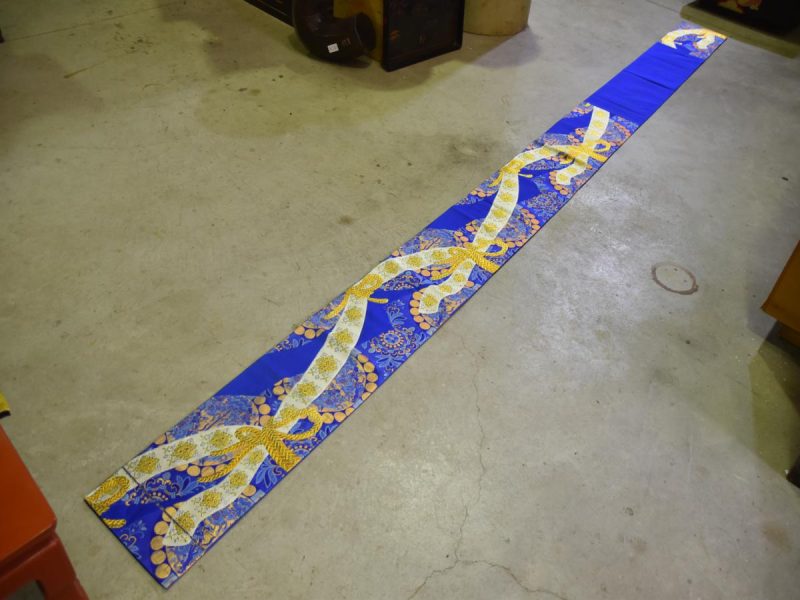 Japanese Royal Blue Obi Sash - Image 5